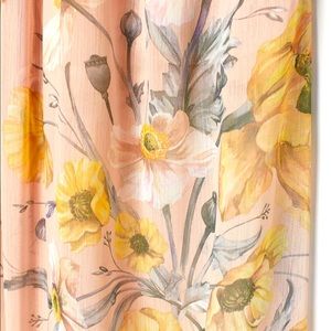 Flared leg high waist drawstring chiffon pants 8